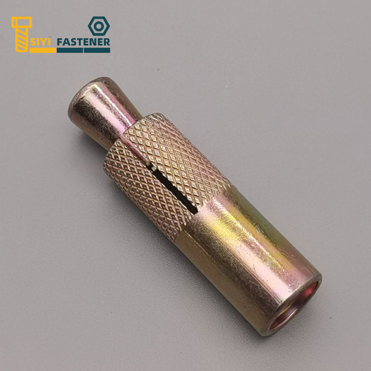 Carbon Steel Κίτρινη incευδάργυρη Κοπή Άγκυρα με Knurling