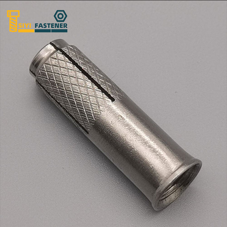 Σταγόνα από ανοξείδωτο ατσάλι σε άγκυρα με Knurling και Lip
