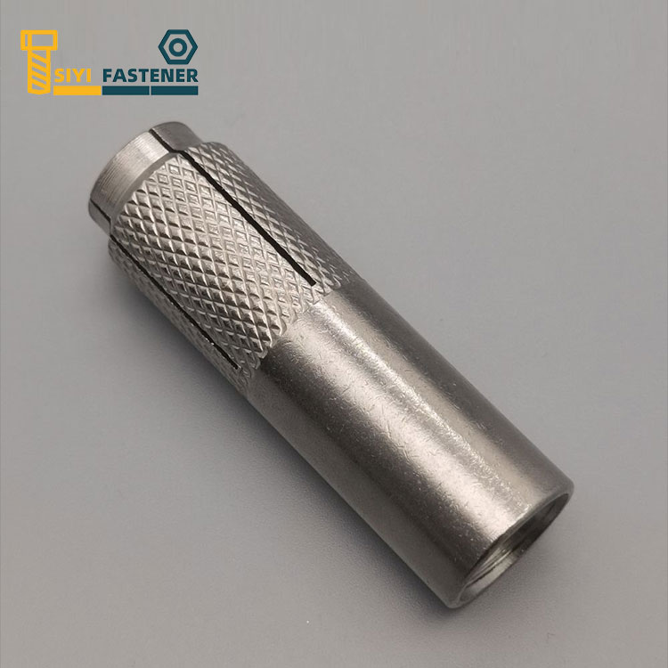 Σταγόνα από ανοξείδωτο ατσάλι σε άγκυρα με Knurling